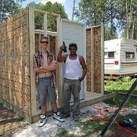 Custom build  shed for my trailer  park