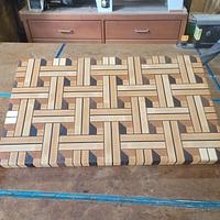 3D Basket Weave Cutting Board