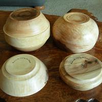 Four Maple Bowls