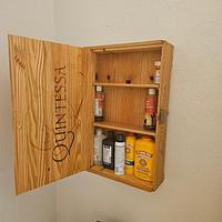 Wine box turned into something else.