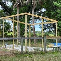 Cowgirl pool screen pergola  - Project by Gary G