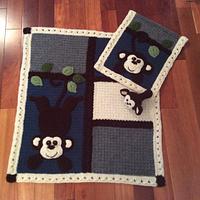 My Lil Monkey Blanket Set  - Project by Lisa