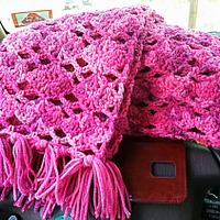 Sweet Pink Spring Scarf