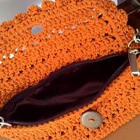 v-stitch small purse 