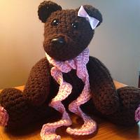 Bear for a baby girl - Project by KristinCrochets