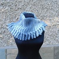 Crochet Neckwarmer, Crochet Mohair Shwal, Crochet Multicolor Shwal, Crochet Spiral Shwal