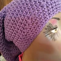 Slouchy Beanies, Crochet, Purple