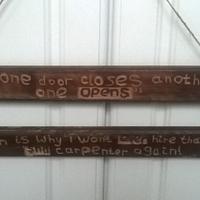 Carpenter's Hanging Plaque  - Project by Bo Peep