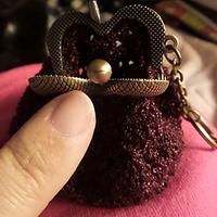 Burgundy coin purse