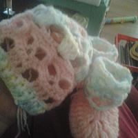 baby creepy skull hat and booties - Project by airam