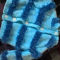 blue fur jacket  - Project by mobilecrafts