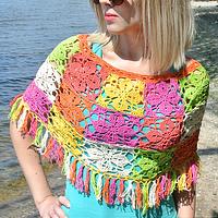 Crochet Summer Poncho Free Pattern - Project by janegreen
