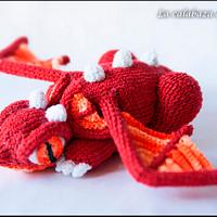 Red crochet dragon - La Calabaza de Jack - Project by La Calabaza de Jack