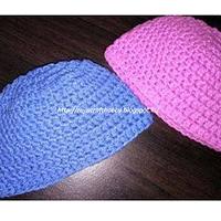 Simple Crochet Beanie Cap for Newborn - Project by rajiscrafthobby