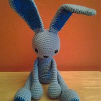 Ice Blue the Alien Bunny