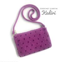 Spotted purse with long strap - Project by Farida Cahyaning Ati