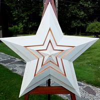 Layered star wall hanging - Project by Roger Strautman