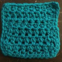 Coaster No. 2 (Stitches Week 3: Single Crochet Cluster Stitch) - Project by MandaPanda