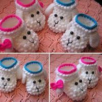 Baby booties popcorn - Project by tatMart