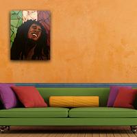 Bob Marley marquetry