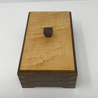 Another Walnut and Maple Keepsake Box