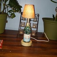First wine bottle lamp