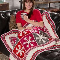 Snowflake Throw (Red Heart yarns) - Project by JessieAtHome
