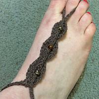 Simple Beaded Barefoot Sandal 