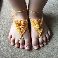 Barefoot Sandals Heart Shape