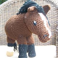 Crochet horse....modeled after my mare, Electra.