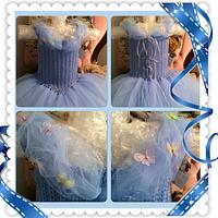 2015 Cinderella Inspired Crochet Tutu Dress
