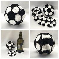 Football Coaster Set - Soccer - Project by Ling Ryan