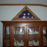 commemorative flag frame   - Project by Wheaties  -  Bruce A Wheatcroft   ( BAW Woodworking) 