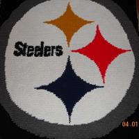 Steelers afghan - Project by Charlotte Huffman