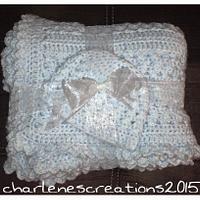 Blue Crochet Baby Blanket