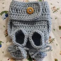 newborn diaper cover and shoes set - Project by chasityr