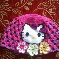 Kitty and the flowers cap - Project by Petra