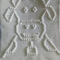 Crochet blanket baby cow