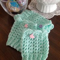 Mint boot cuffs for spring  - Project by hookedonafeeling