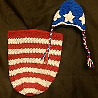 Patriotic Hat and Cocoon Set