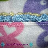 Crochet Edging for Fleece Blanket - Project by JessieAtHome
