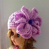 My First Crochet "Flower Hat"  - Project by MsDebbieP