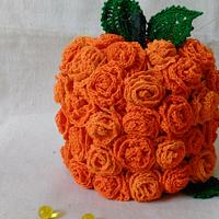 Autumn Rose Pumpkin - Project by Flawless Crochet Flowers
