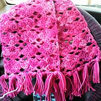 Sweet Pink Spring Scarf