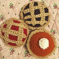 Handmade Crochet Pie Play Set