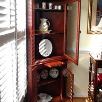 Corner cabinet from cherry