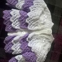 lilac frilled jacket  - Project by mobilecrafts