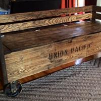 Railroad cart bench - Project by Indistressed