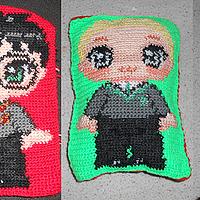 Harry Potter Draco Malfoy pillow - Project by Joyce
