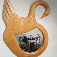 Swan mirror - Project by WestCoast Arts